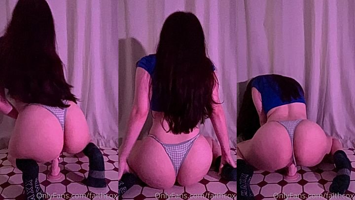 faithcox bouncing her big ass in a slim underwear