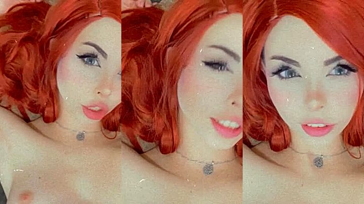 Amanda Welp making cute faces Infront of camera